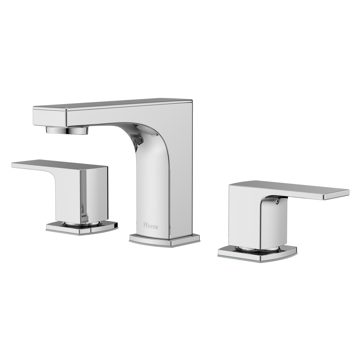 Pfirst Modern 8 in. Widespread Faucet in Polished Chrome