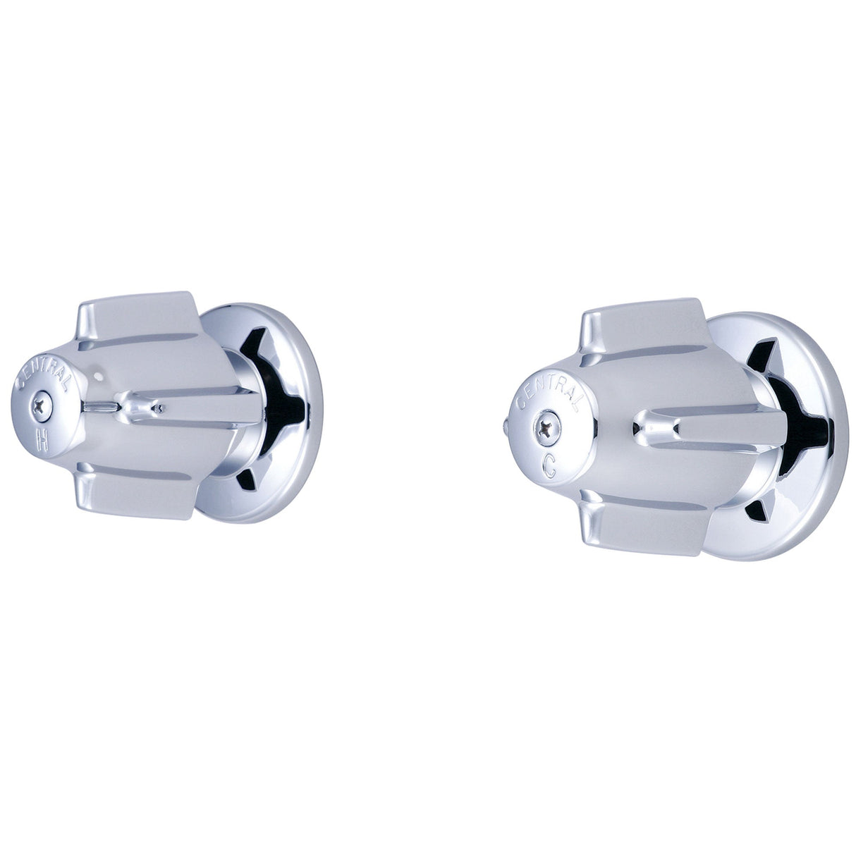Central Brass 80805 Two Handle Valve Set in Polished Chrome