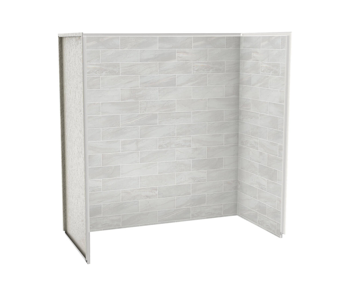 MAAX 103418-312-504 Utile 6032 Composite Direct-to-Stud Three-Piece Tub Wall Kit in Organik Permafrost