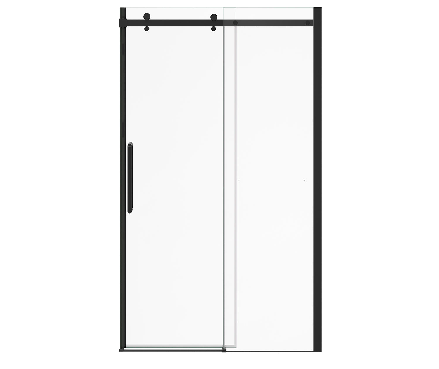 MAAX 138950-900-340-000 Halo Pro 44 ½-47 x 78 ¾ in. 8mm Sliding Shower Door for Alcove Installation with Clear glass in Matte Black