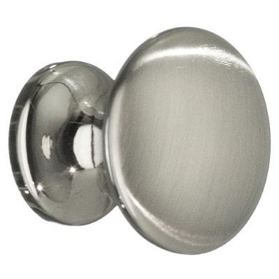 Smedbo Beslagsboden Knob in Zinc in Brushed Nickel