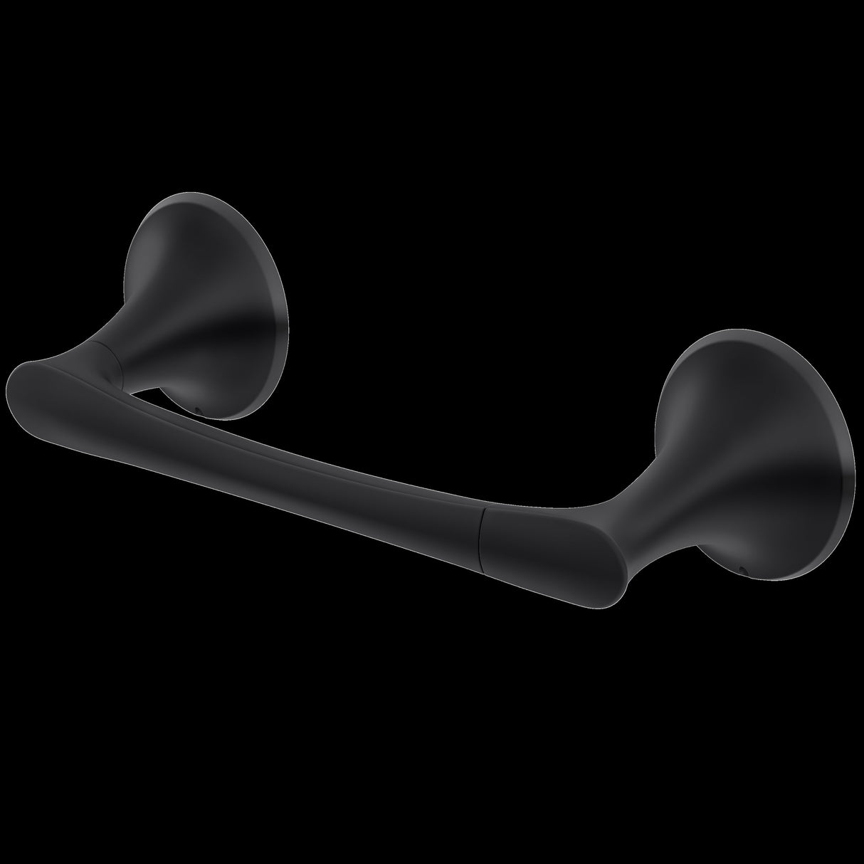 Rhen Toilet Paper Holder in Matte Black