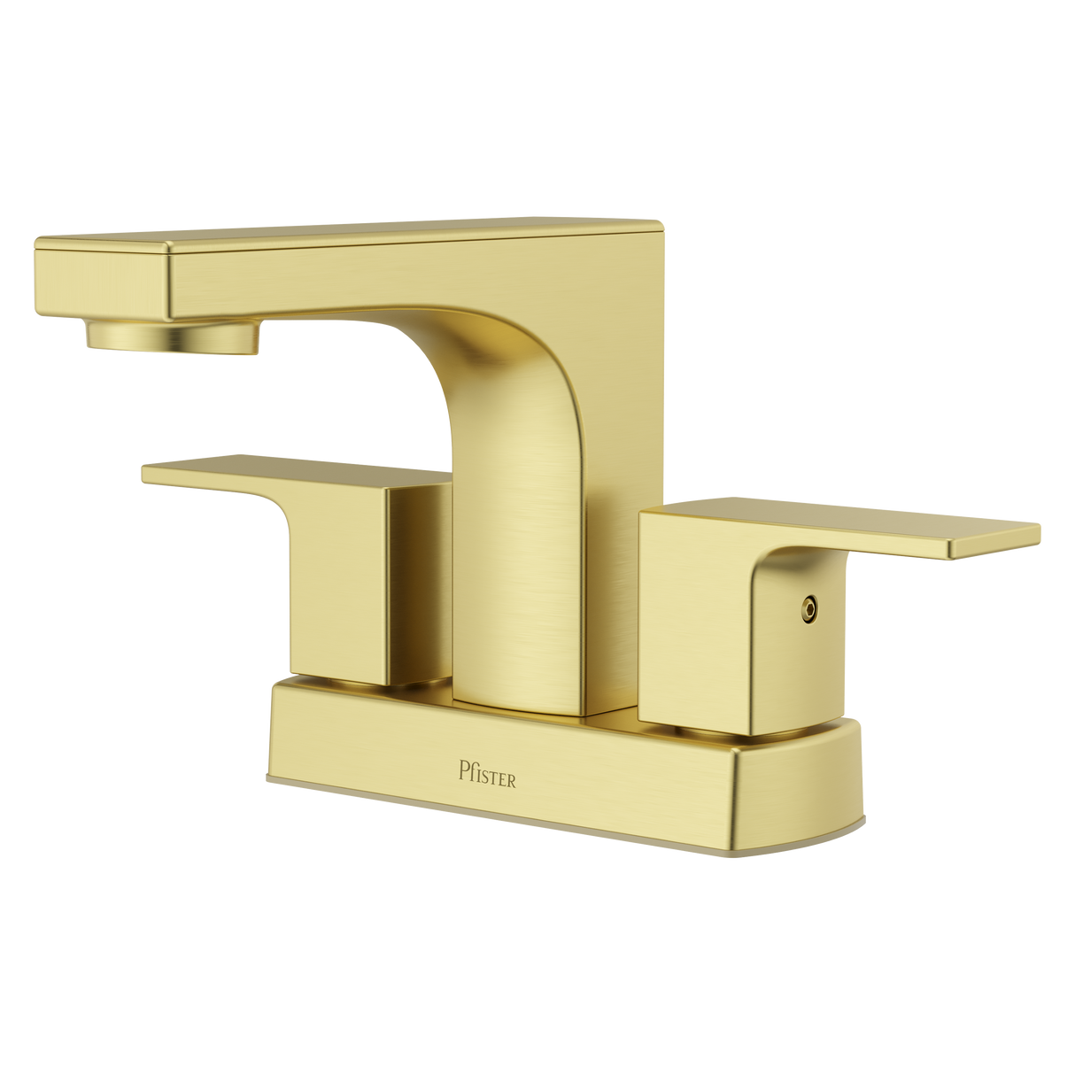 Pfirst Modern 4 in. Centerset Faucet in Brushed Gold