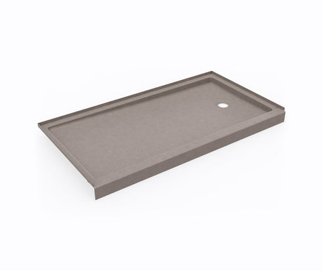 Swanstone SR-3260LM/RM 32 x 60 Swanstone Alcove Shower Pan with Right Hand Drain Clay SR03260LM.212