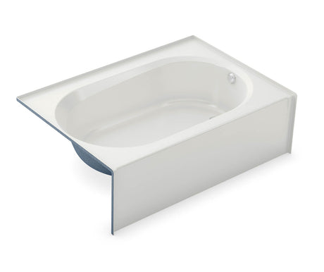 Aker TO-4260 AFR AcrylX Alcove Right-Hand Drain Bath in White