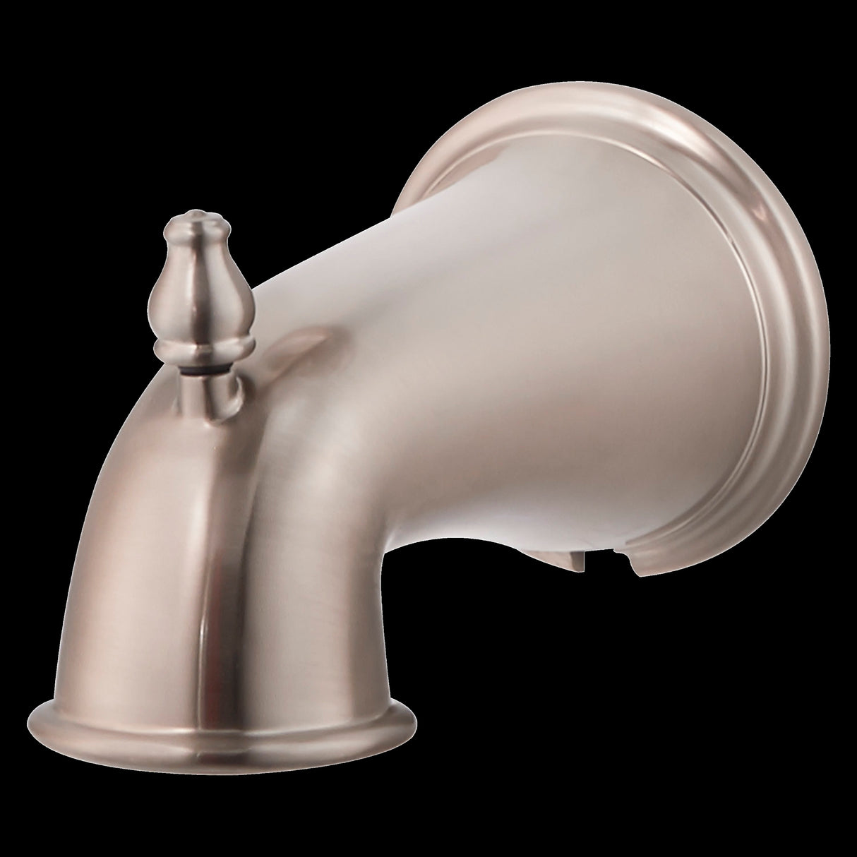 Quick Connect Tub Spout with Diverter in PVD Brushed Nickel