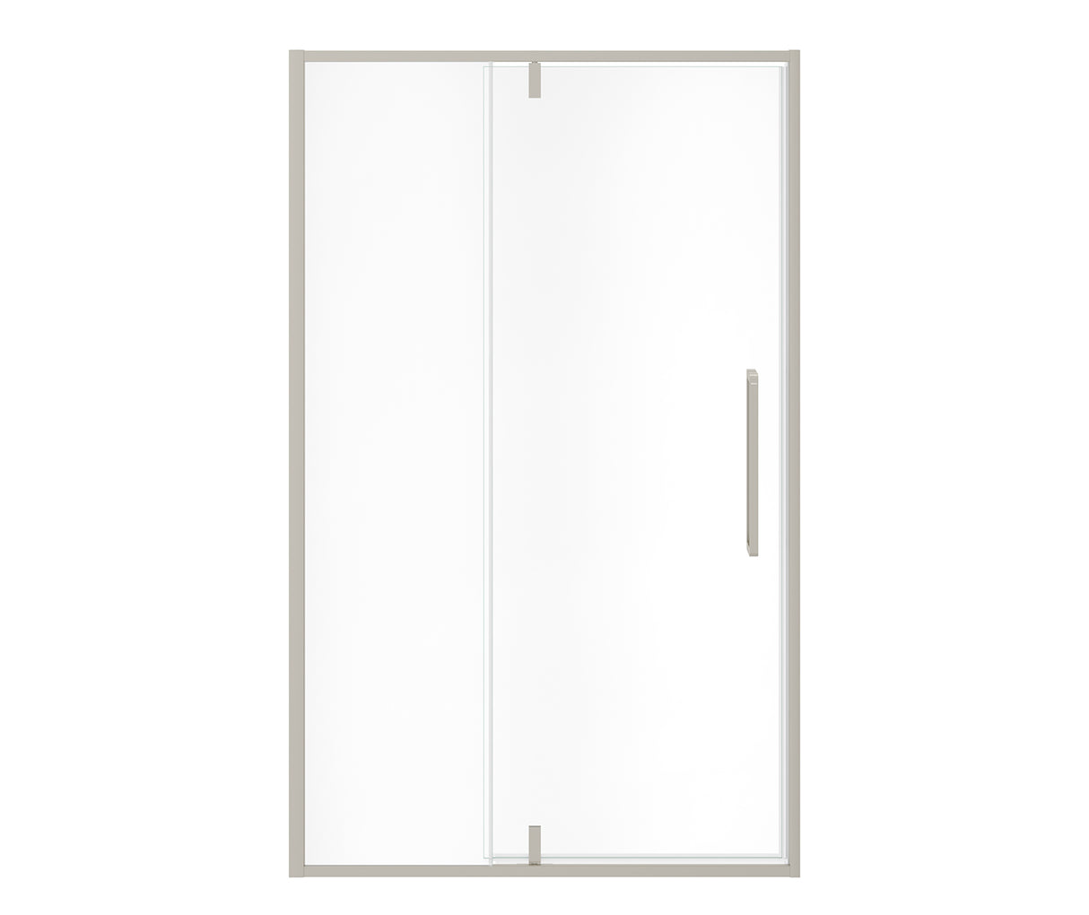 MAAX 135325-900-305-000 Uptown 45-47 x 76 in. 8 mm Pivot Shower Door for Alcove Installation with Clear glass in Brushed Nickel