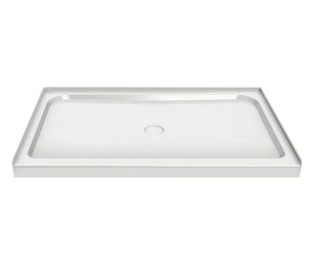 MAAX 105718-000-001-000 Rectangular Base 4236 3 in. Acrylic Alcove Shower Base with Center Drain in White