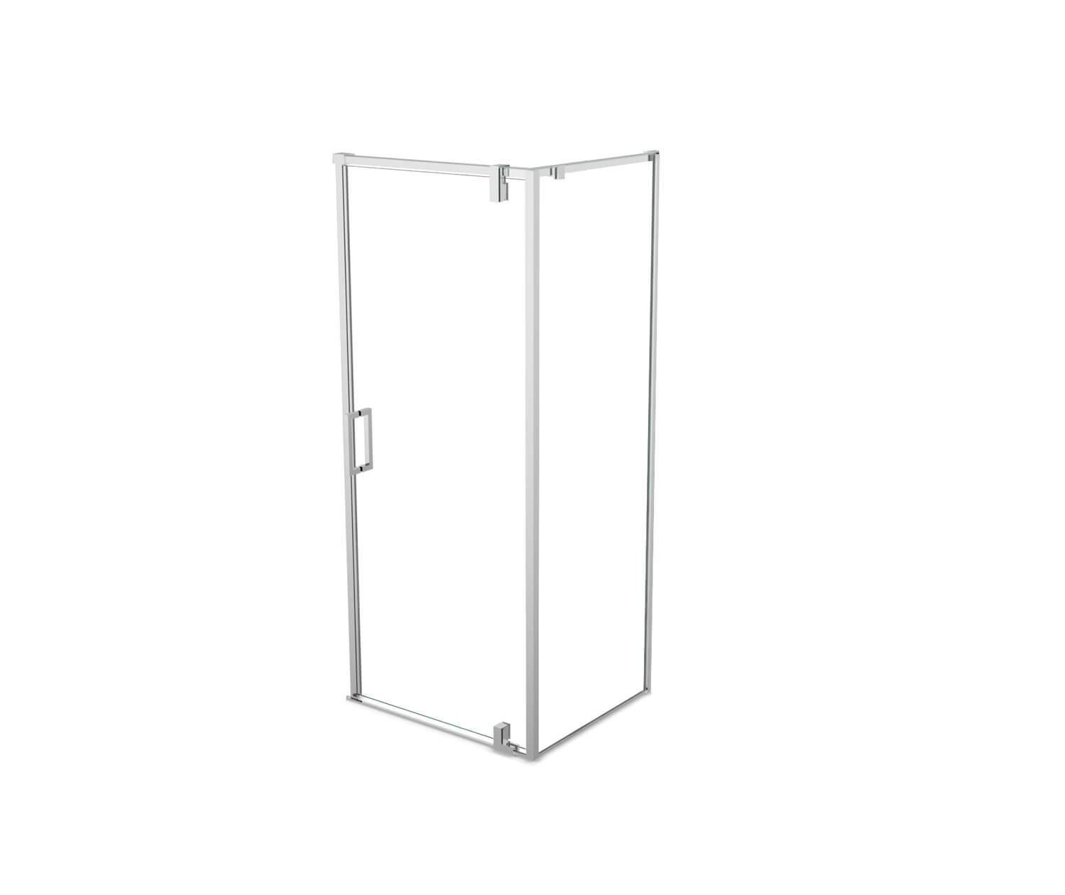 MAAX 137856-900-084-000 ModulR 36 x 36 x 78 in. 8mm Pivot Shower Door for Corner Installation with Clear glass in Chrome