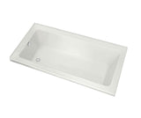 MAAX 106207-R-003-001 Pose 6636 IF Acrylic Alcove Right-Hand Drain Whirlpool Bathtub in White
