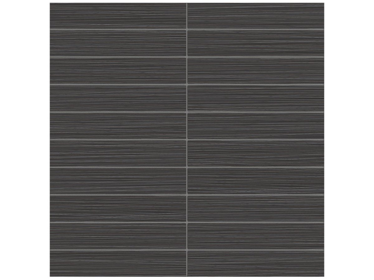 Anatolia Tile 1X6 Zera Annex Matte Carbon Stacked Mosaic. 1 Sheet = .96 Sq. Ft. 4501-0303-1 Carbon 1x6 - premium natural stone mosaic tile from Anatolia Tile, available at PoshHaus showroom in Keene, NH