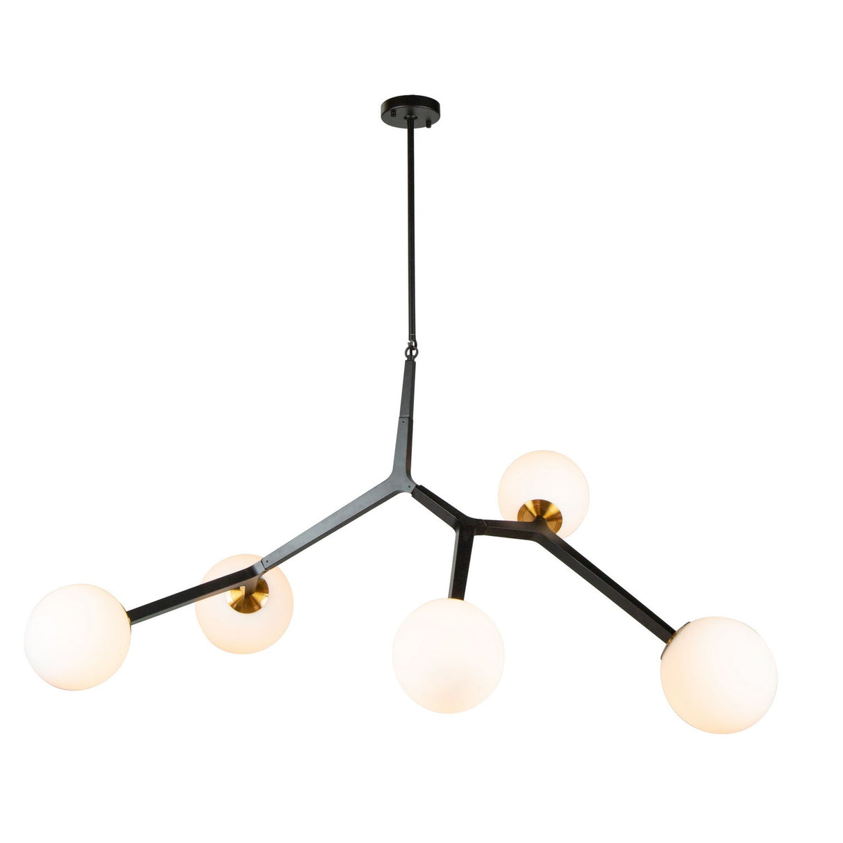 Ravello Pendant - Black & Harvest Brass / 47.25