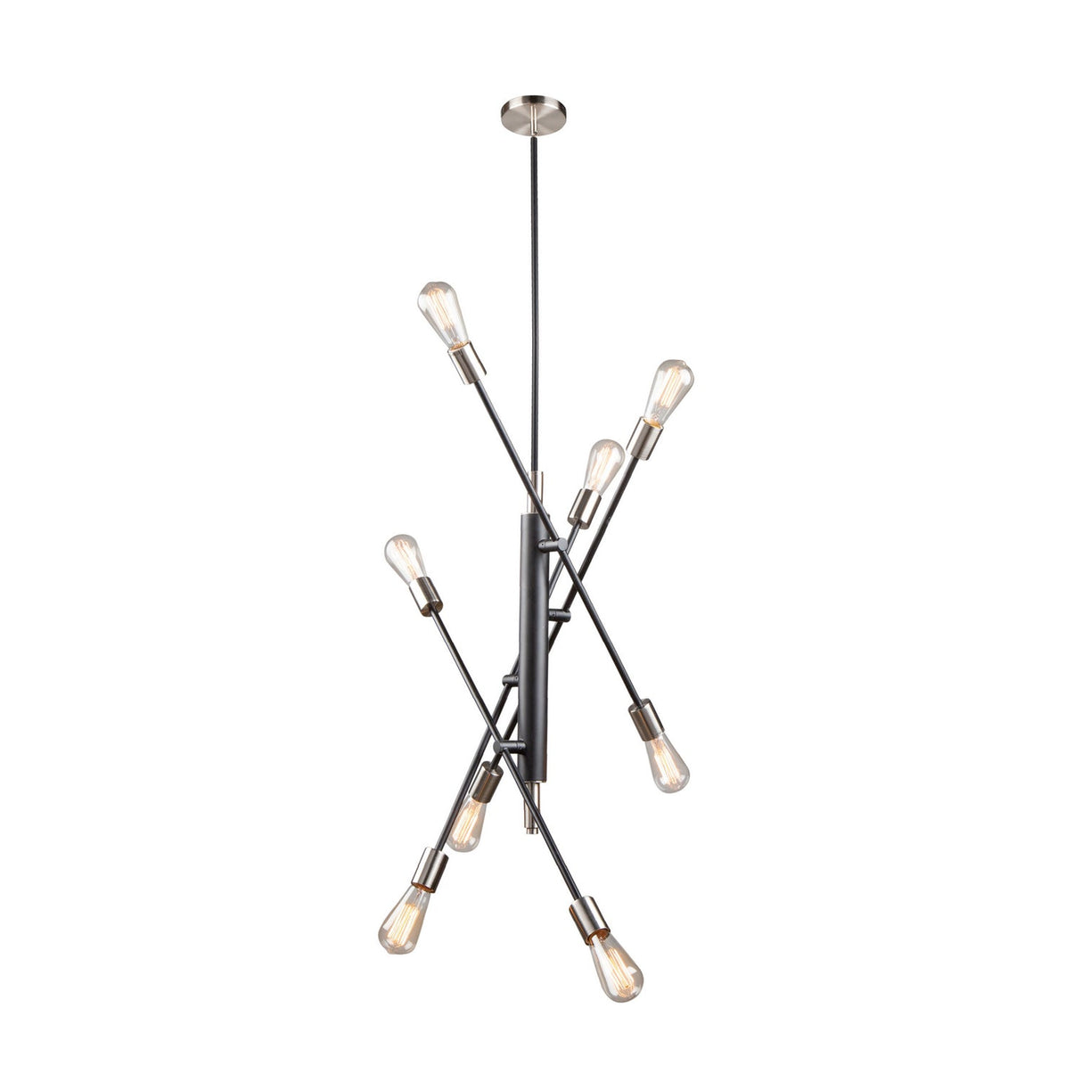 Truro Pendant - Black & Brushed Nickel / 33.00