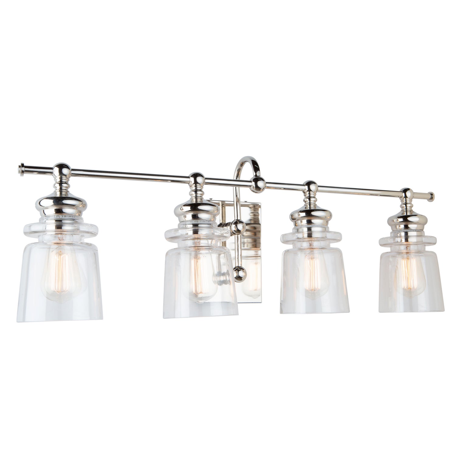 Castara Bathroom Vanity Light - Polished Nickel / 4-Light