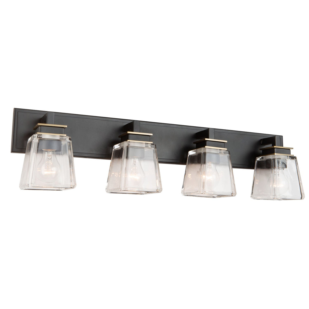 Eastwood Bathroom - Black & Brass / 3-Light