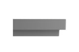 BOCCHI 1077-006-0127 Scala Arch Wall-Mounted Sink Fireclay 23.75 in. 3-Hole in Matte Gray