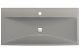 BOCCHI 1079-006-0126 Scala Arch Wall-Mounted Sink Fireclay 39.75 in. 1-Hole in Matte Gray