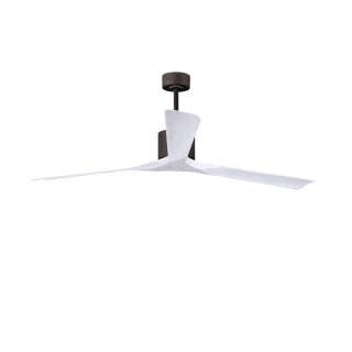 Matthews Fan NKXL-TB-WA-72 Nan XL 6-speed ceiling fan in Matte White finish with 72” solid walnut tone wood blades