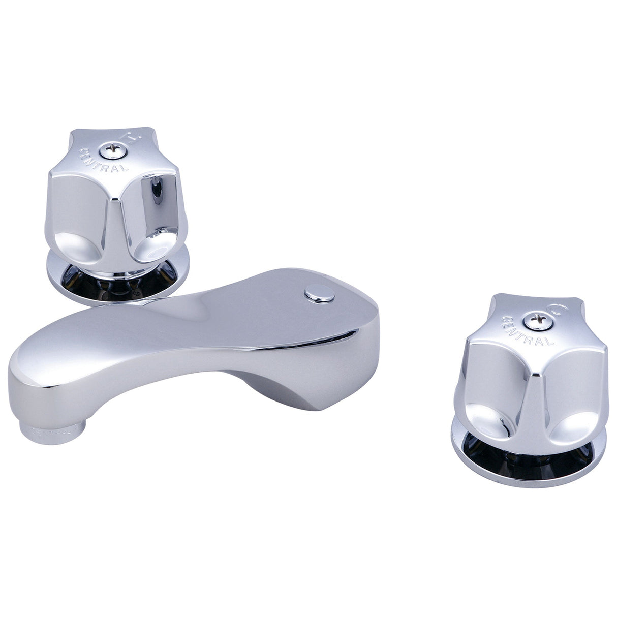 Central Brass 1125-A Two Handle Widespread Lavatory Faucet in Polished Chrome