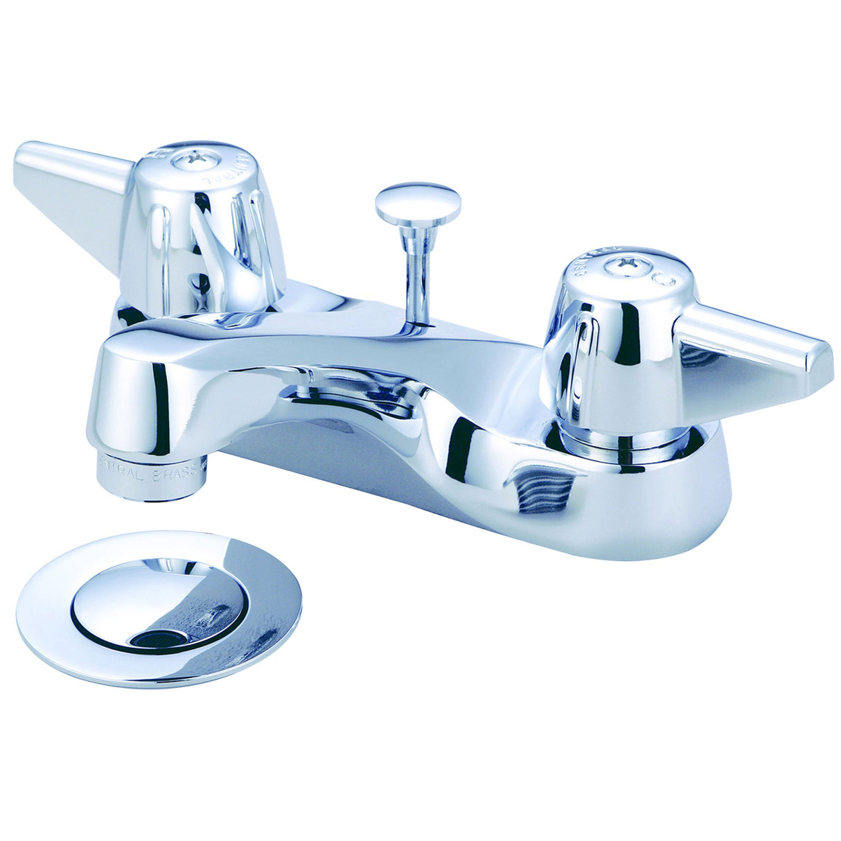 Central Brass 81137-DA Two Handle Lavatory Faucet in Polished Chrome