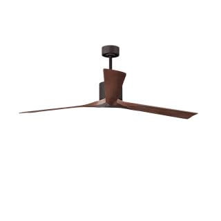 Matthews Fan NKXL-TB-WA-72 Nan XL 6-speed ceiling fan in Matte White finish with 72” solid walnut tone wood blades