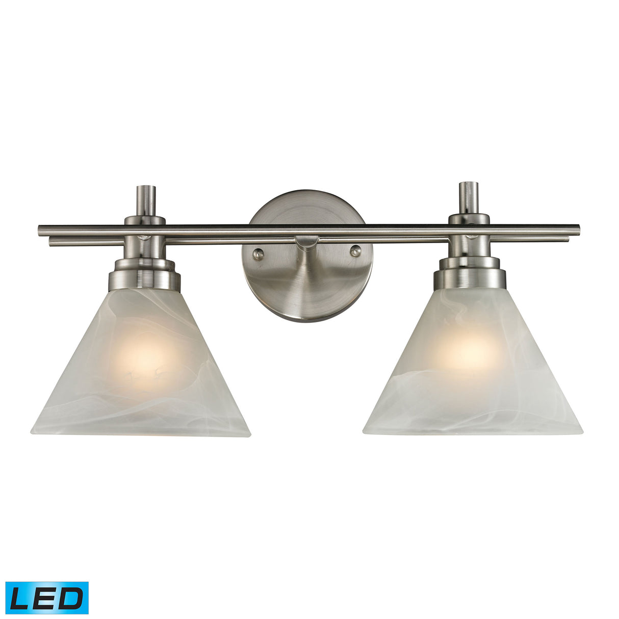 Elk 11401/2-LED Pemberton 18'' Wide 2-Light Vanity Light - Brushed Nickel