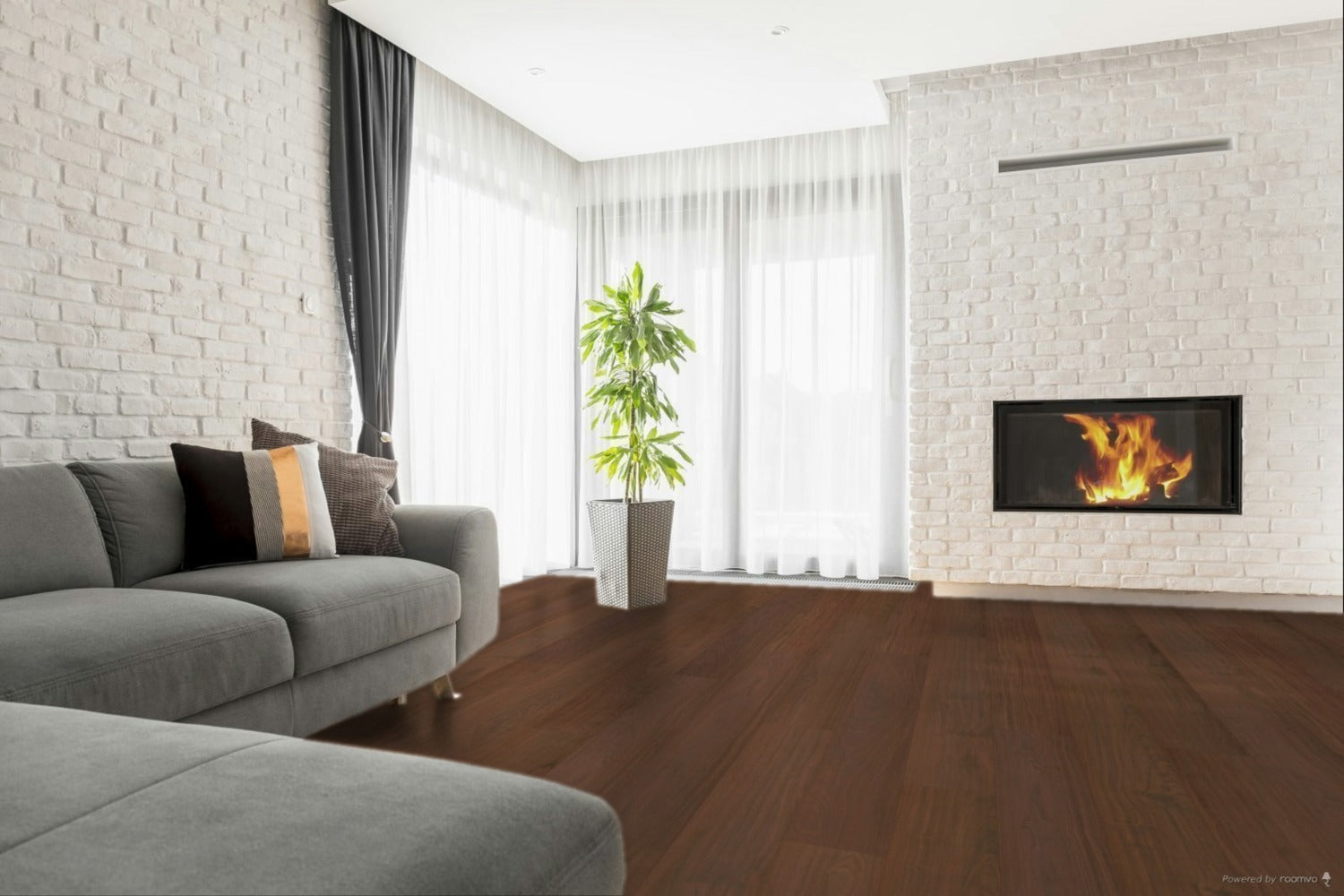 CALI Old Mission Umber Santa Cruz Extra Wide Click w/ Pad (Angle-Angle) (Covers 28.13 SQFT) 7704000900