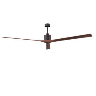 Matthews Fan NKXL-TB-BK-90 Nan XL 6-speed ceiling fan in Matte White finish with 90” solid matte black wood blades