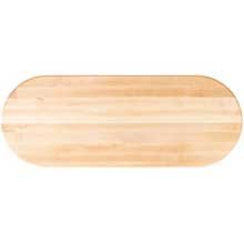 John Boos RTSM-3660-OVL SOFT MPL 60X36X1-1/2 OVAL