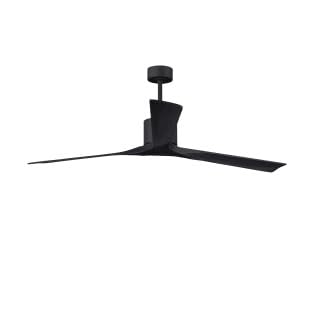 Matthews Fan NKXL-BK-WA-72 Nan XL 6-speed ceiling fan in Matte Black finish with 72” solid walnut tone wood blades