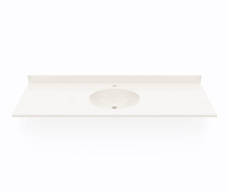 Swanstone VC1B2261 Ellipse 22 x 61 Single Bowl Vanity Top in Bisque VC02261.018