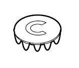 Kwikset 941060A Brass Button, Polished Chrome 941-060A