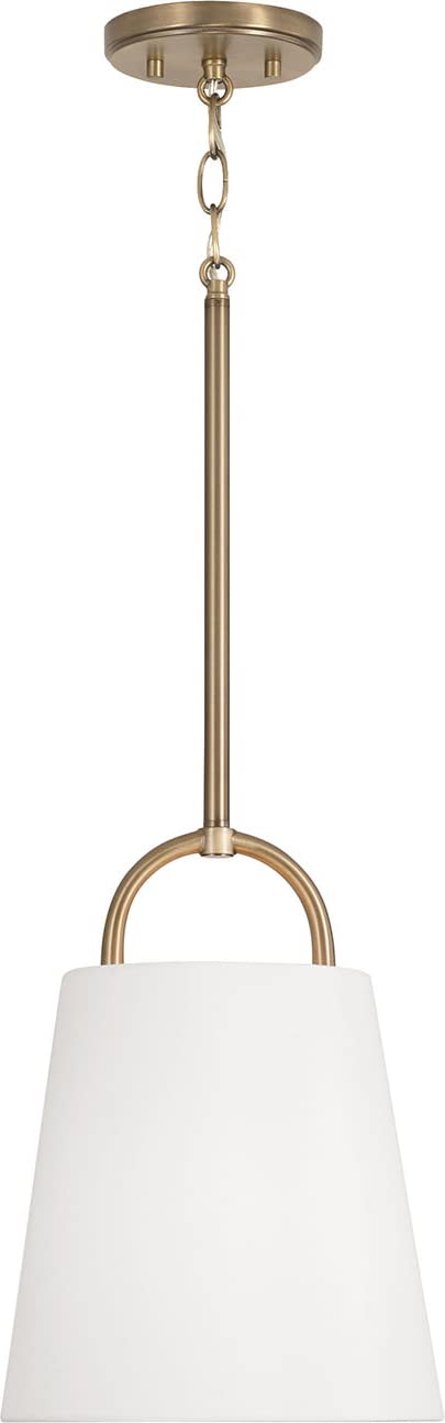 Capital Lighting 349411AD Brody 1 Light Pendant Aged Brass
