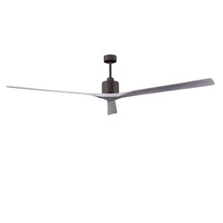 Matthews Fan NKXL-TB-WA-90 Nan XL 6-speed ceiling fan in Matte White finish with 90” solid walnut tone wood blades