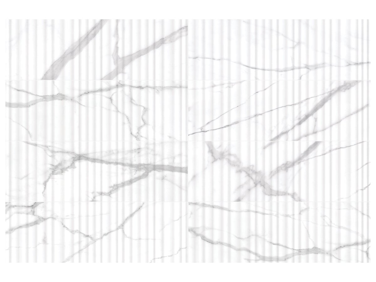 Anatolia Tile 12X36 Raffino Alto Statuario Matte 4000-0265-0 Statuario Valore Alto - premium natural stone mosaic tile from Anatolia Tile, available at PoshHaus showroom in Keene, NH