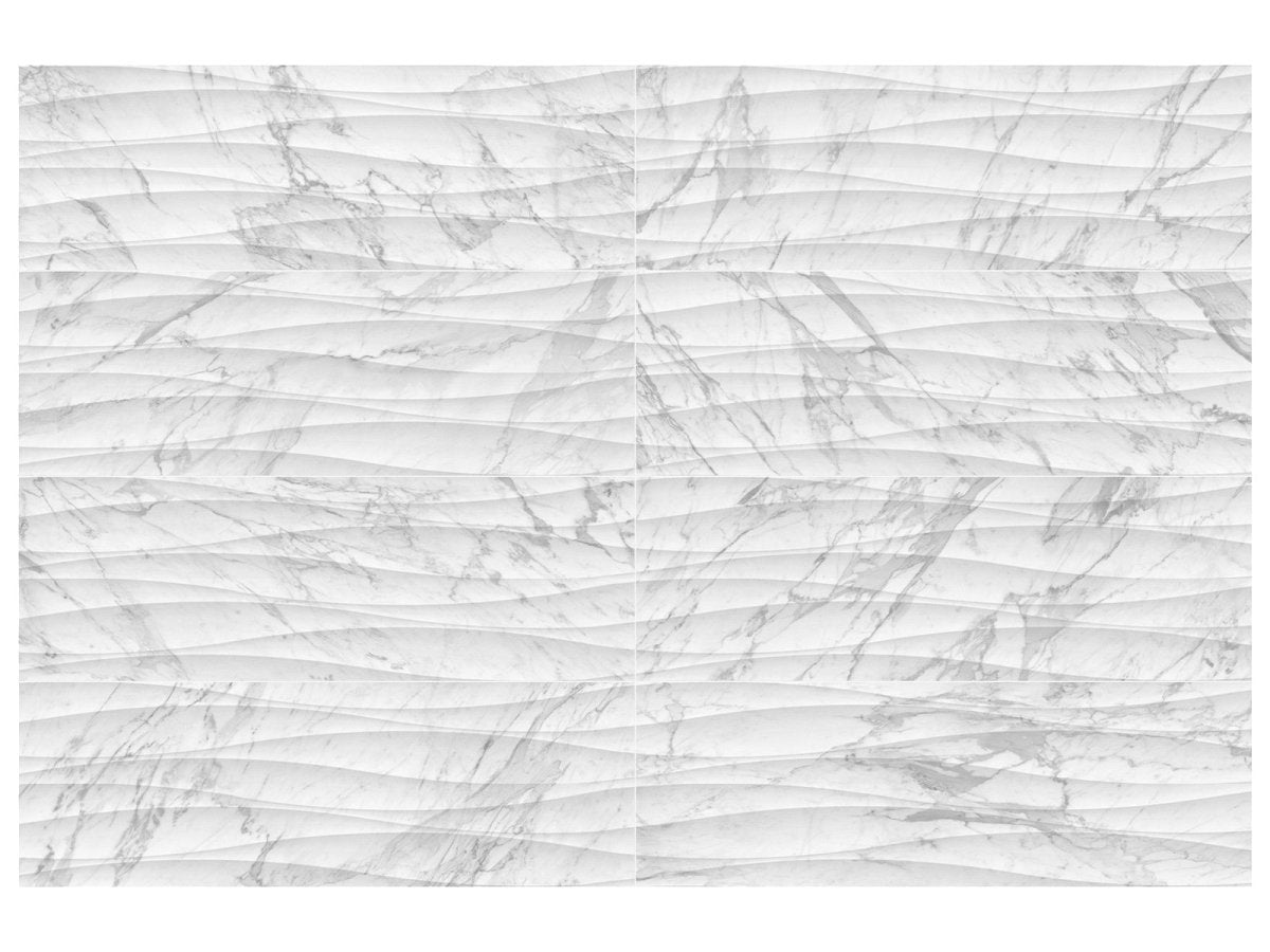 Anatolia Tile 12X36 Raffino Curva Bianco Matte 4000-0268-0 Bianco Vita Curva - premium natural stone mosaic tile from Anatolia Tile, available at PoshHaus showroom in Keene, NH