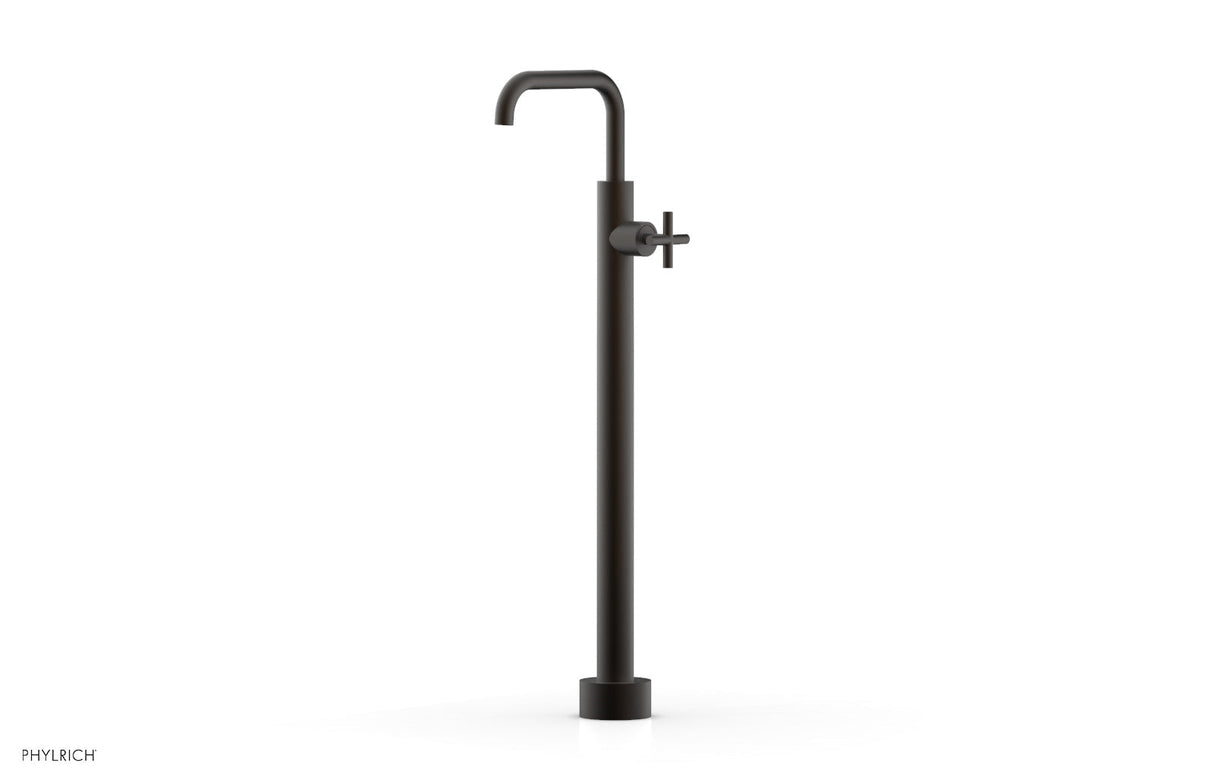 Phylrich 120-46-02-10B TRANSITION Tall Floor Mount Tub Filler - Cross Handle 120-46-02 - Oil Rubbed Bronze