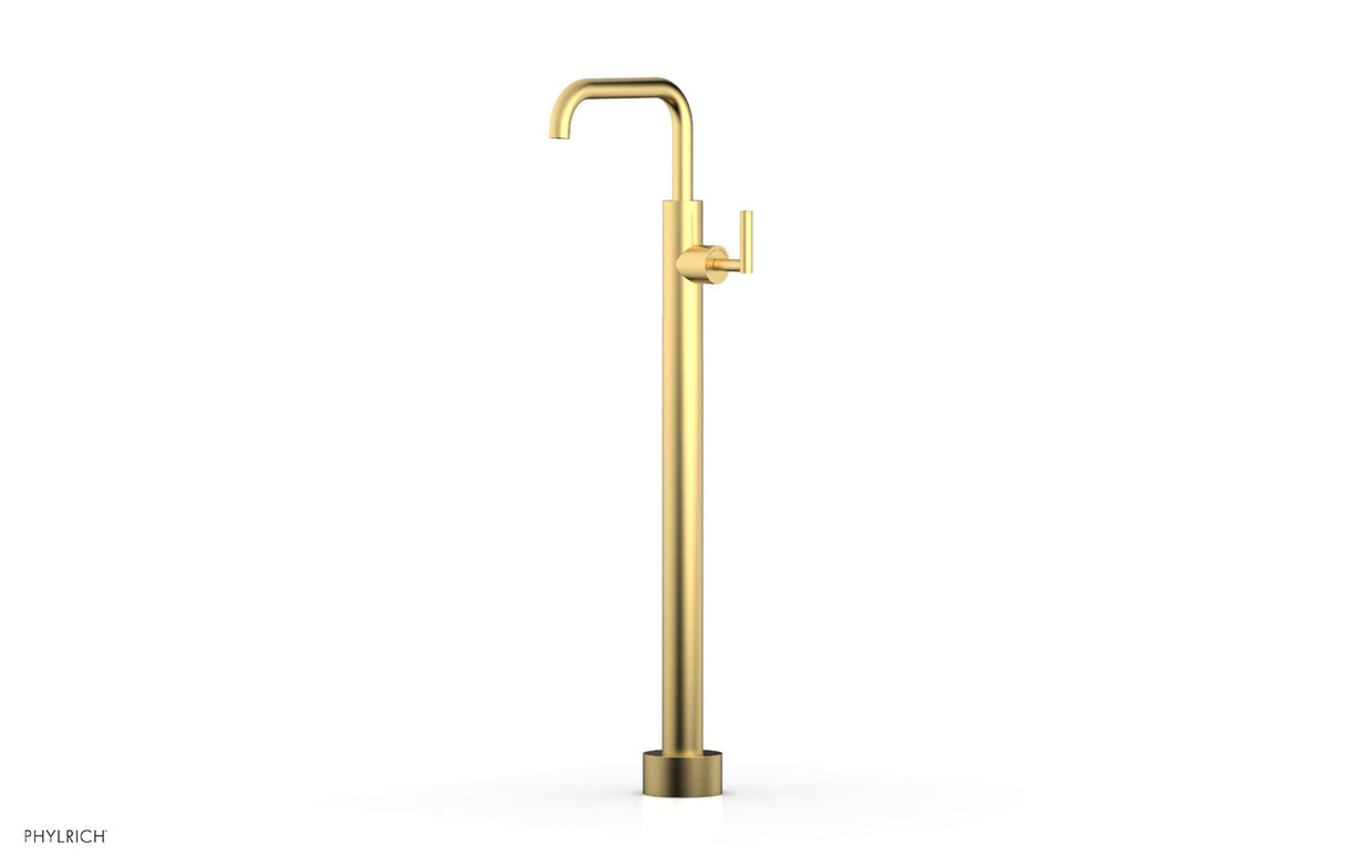 Phylrich 120-47-02-24B TRANSITION Tall Floor Mount Tub Filler - Lever Handle 120-47-02 - Burnished Gold