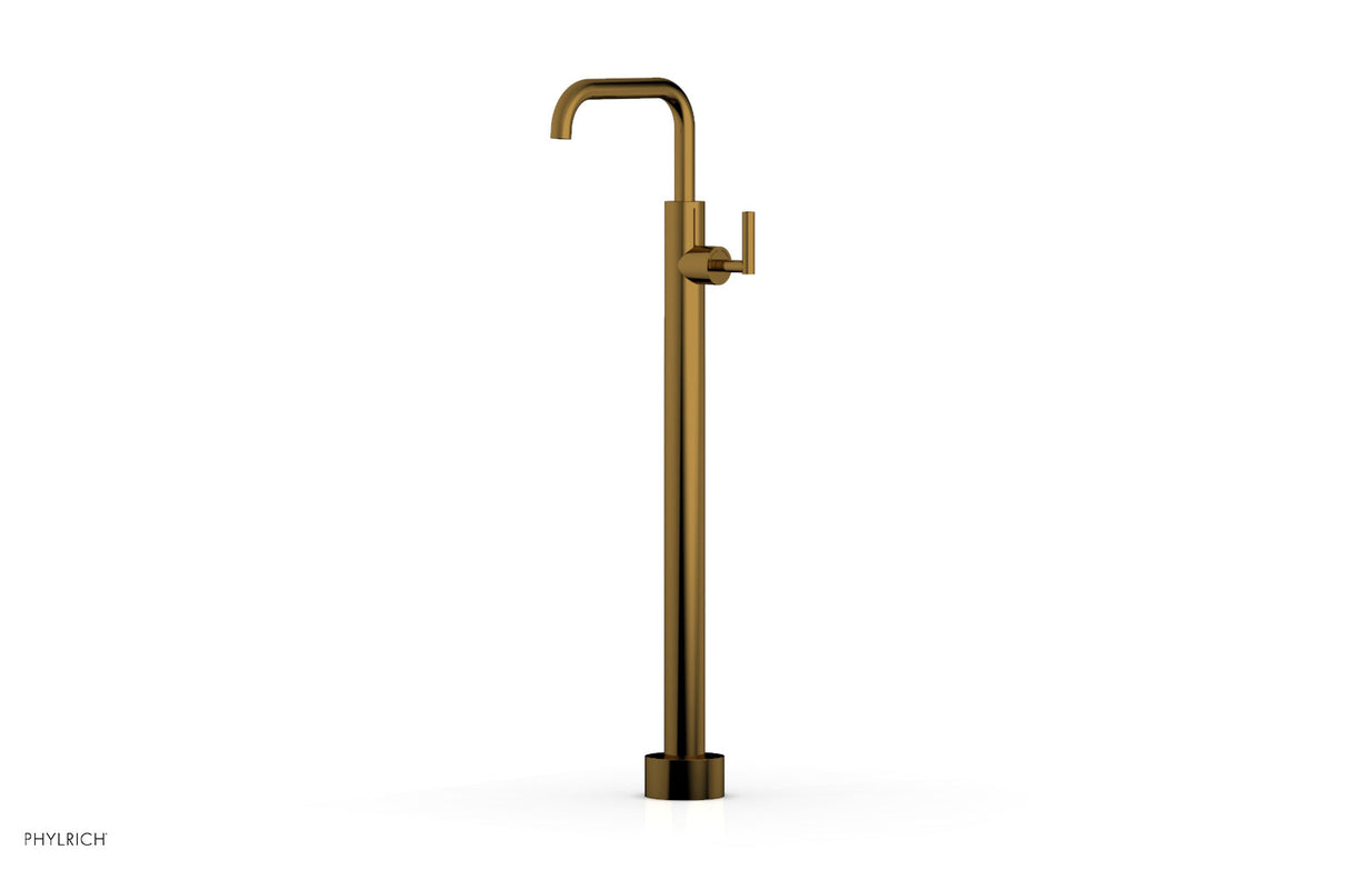 Phylrich 120-47-02-002 TRANSITION Tall Floor Mount Tub Filler - Lever Handle 120-47-02 - French Brass