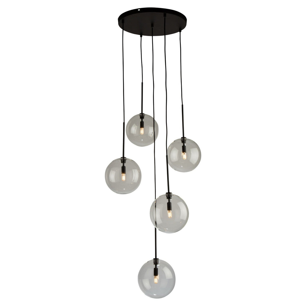 Pinpoint Multi Light Pendant - Black / 5-Light