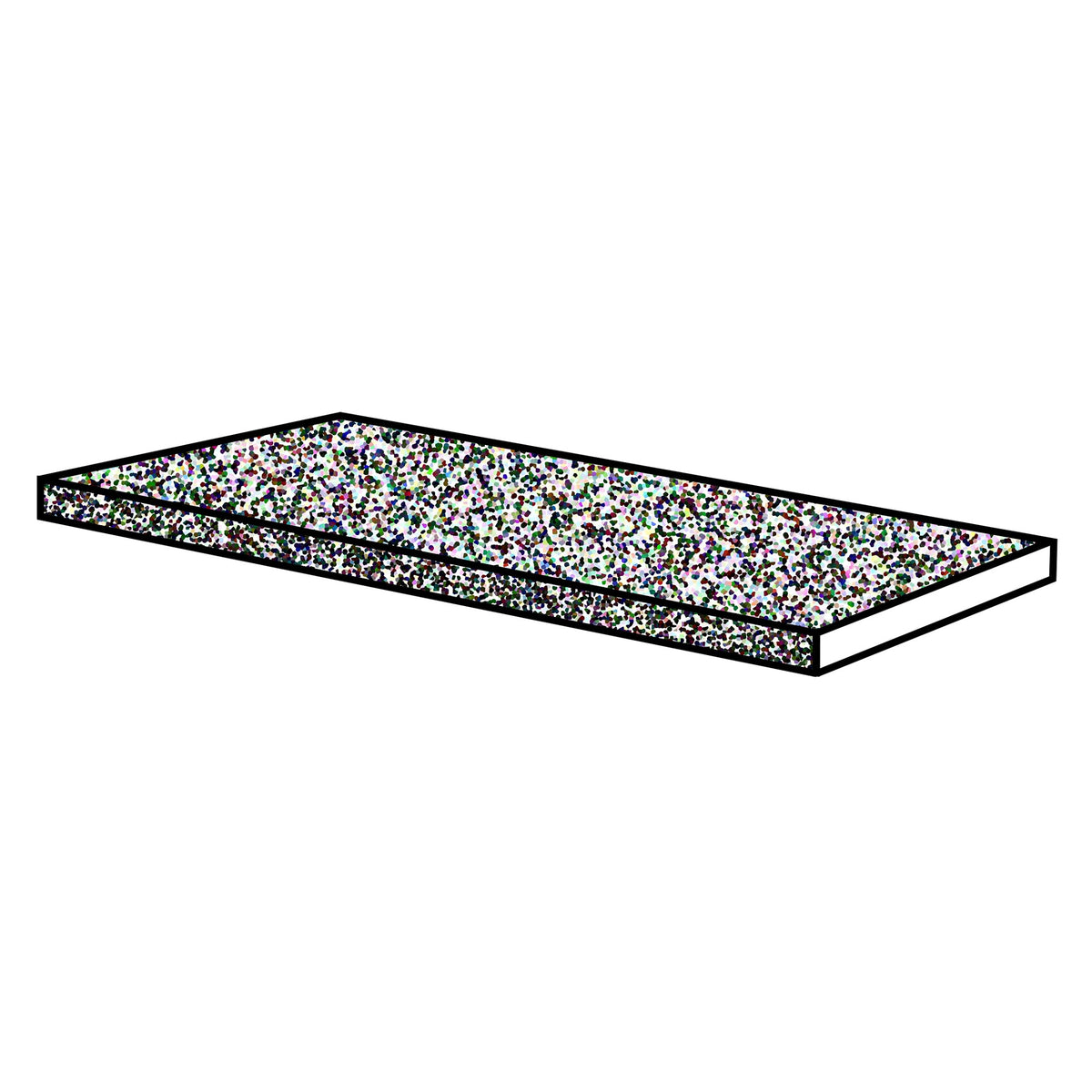 Daltile Indoterra Riverbed 1224S Step Nose Textured Floor Tile Trim