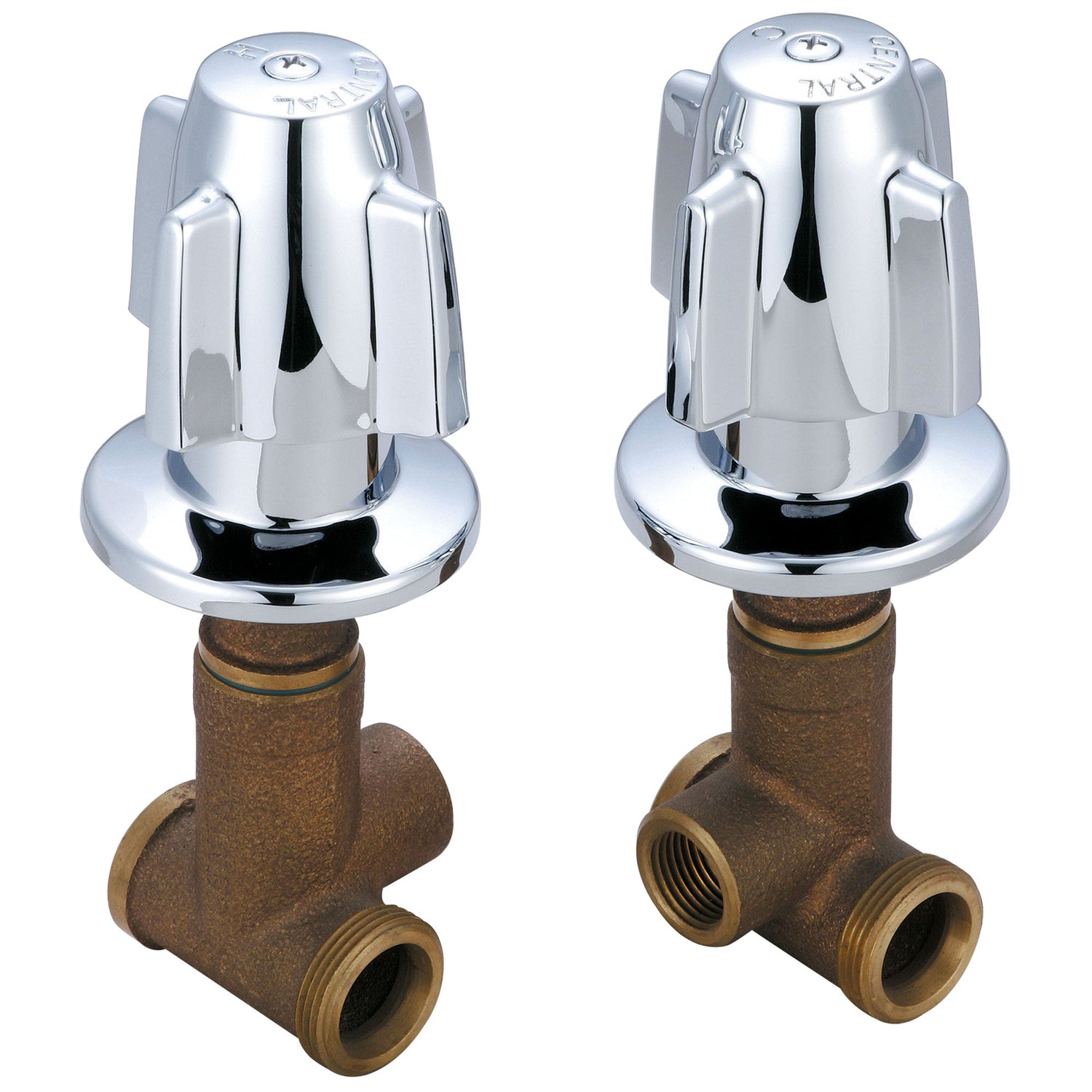 Central Brass 1240 Cast Shower Valve in Polished Chrome