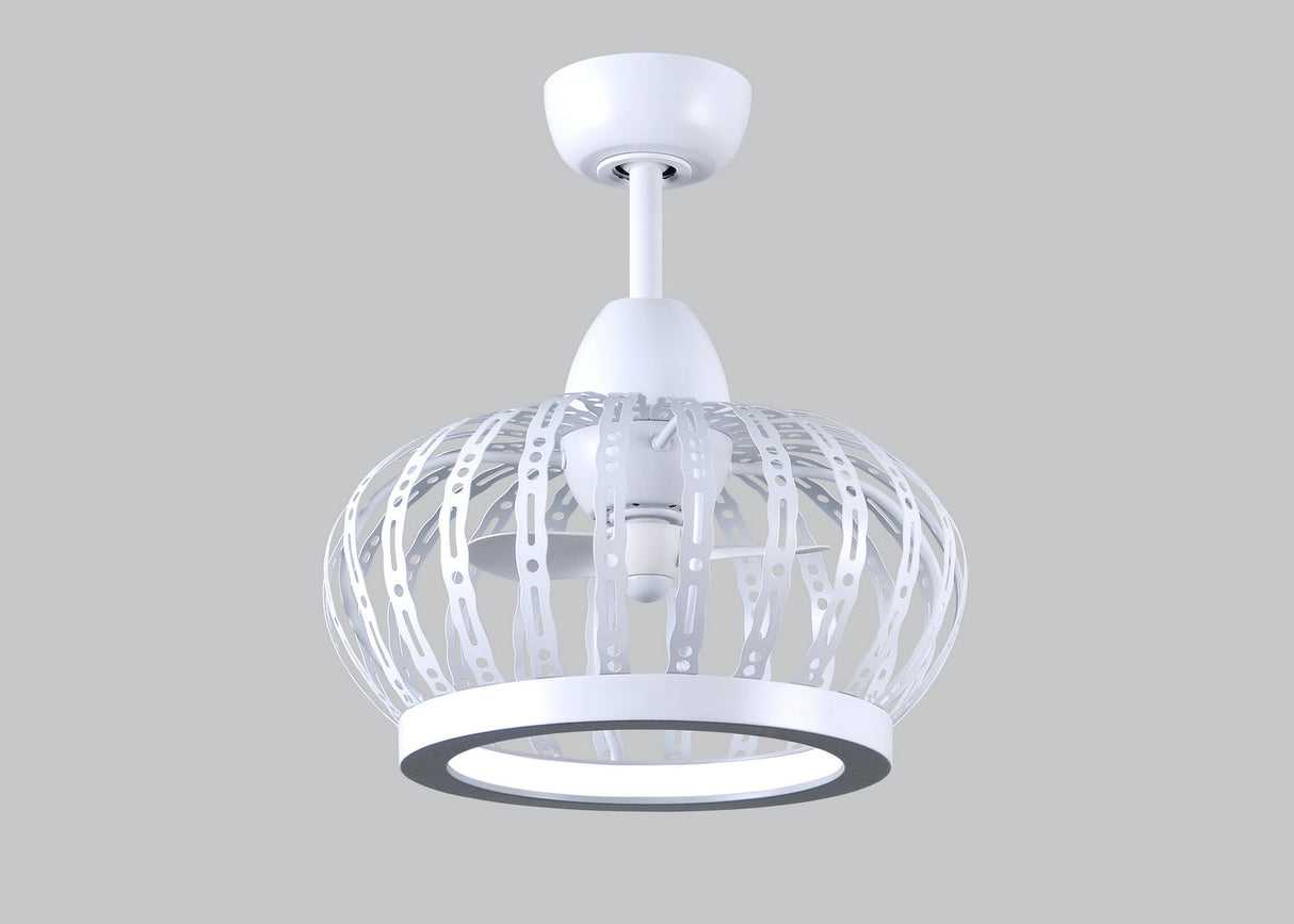 Matthews Fan DM-MWH Dana ceiling fan pendant in Matte White finish.