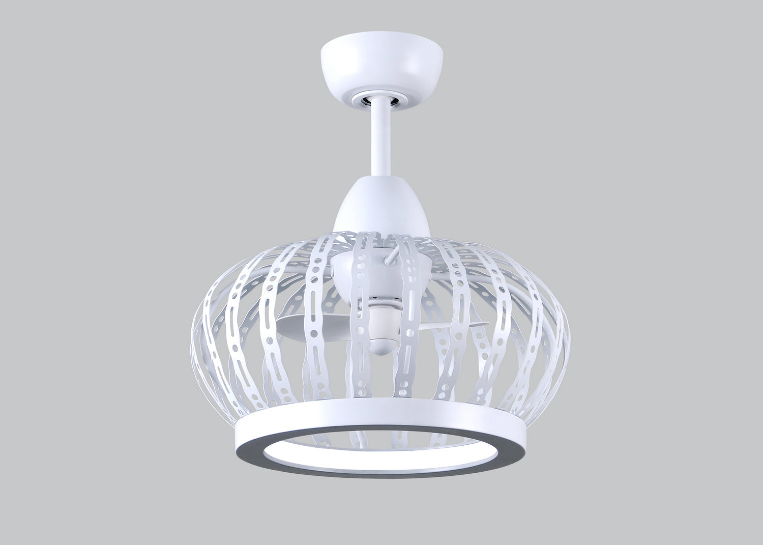 Matthews Fan DM-MWH Dana ceiling fan pendant in Matte White finish.