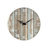 Elk 128-1009 Wooden Roman Wall Clock - Weathered Blue