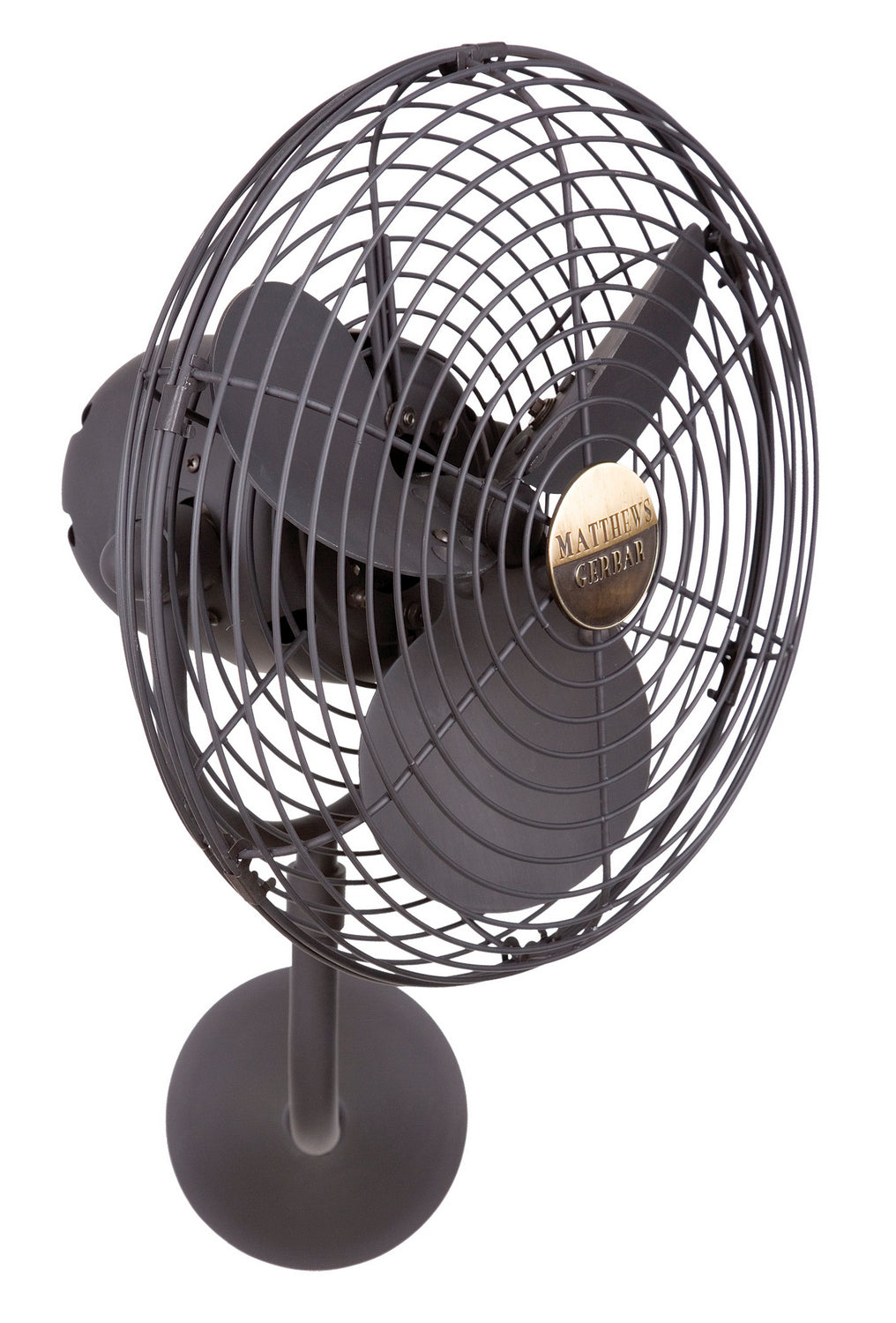 Matthews Fan MP-BZZT-MTL Michelle Parede vintage style wall fan in bronzette finish.