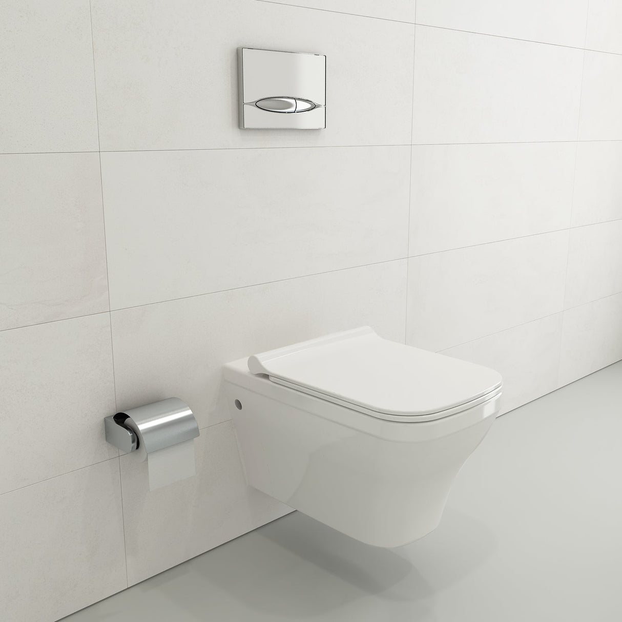 BOCCHI 1304-001-0129 Firenze Wall-Hung Toilet Bowl in White