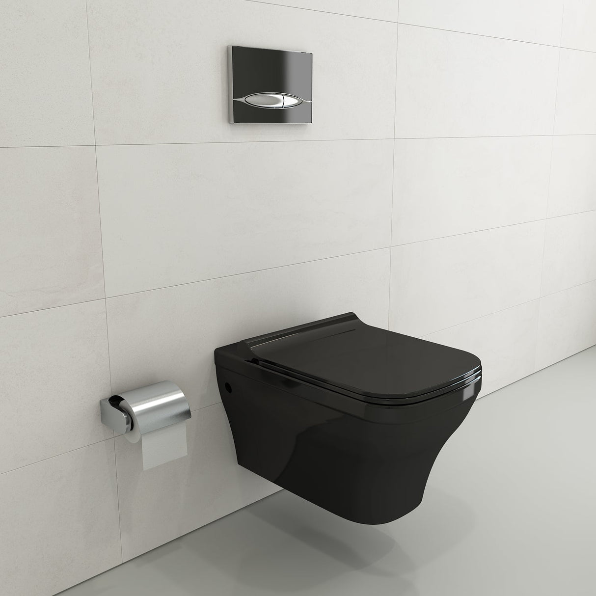 BOCCHI 1304-005-0129 Firenze Wall-Hung Toilet Bowl in Black