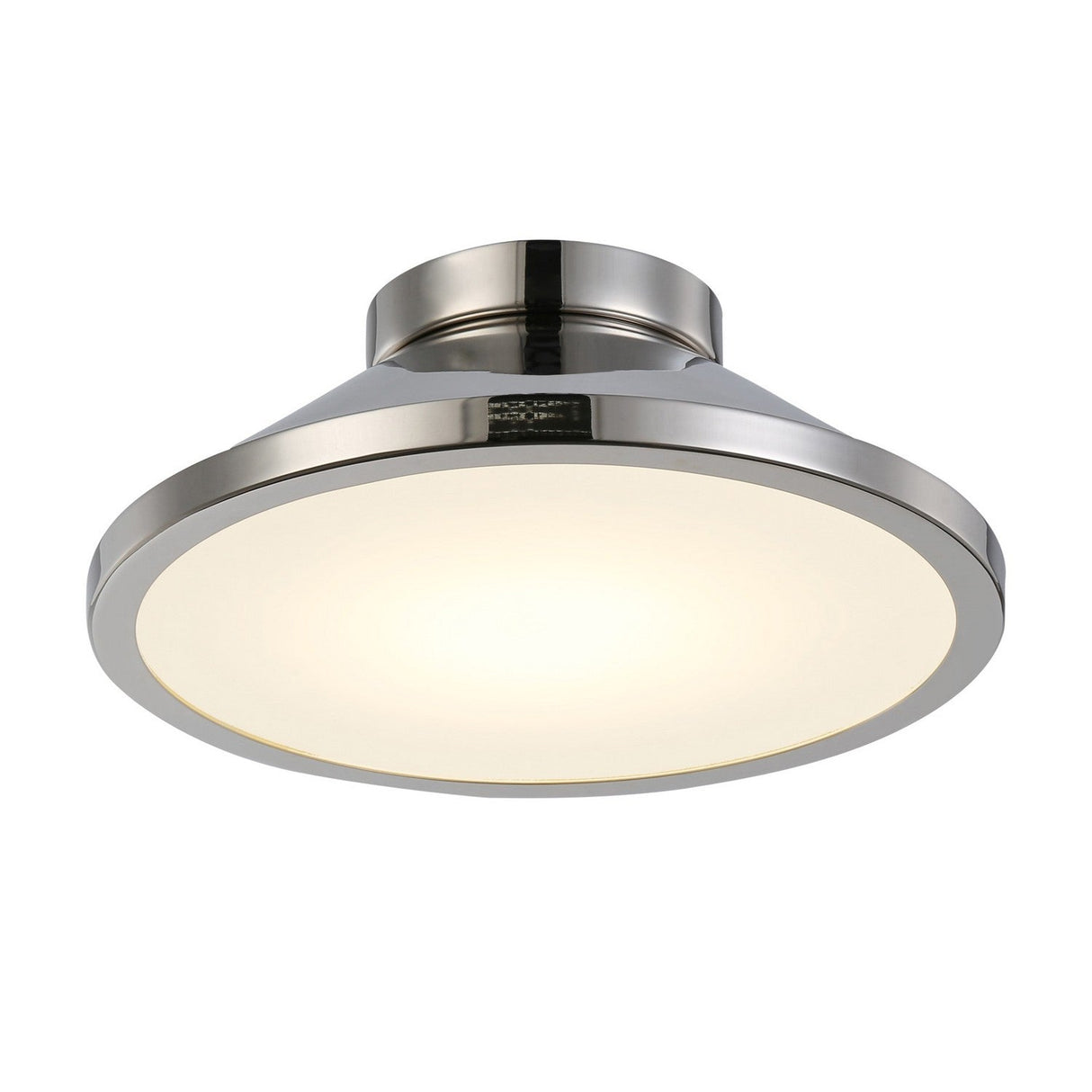 Lucida Ceiling Flush Light - Nickel