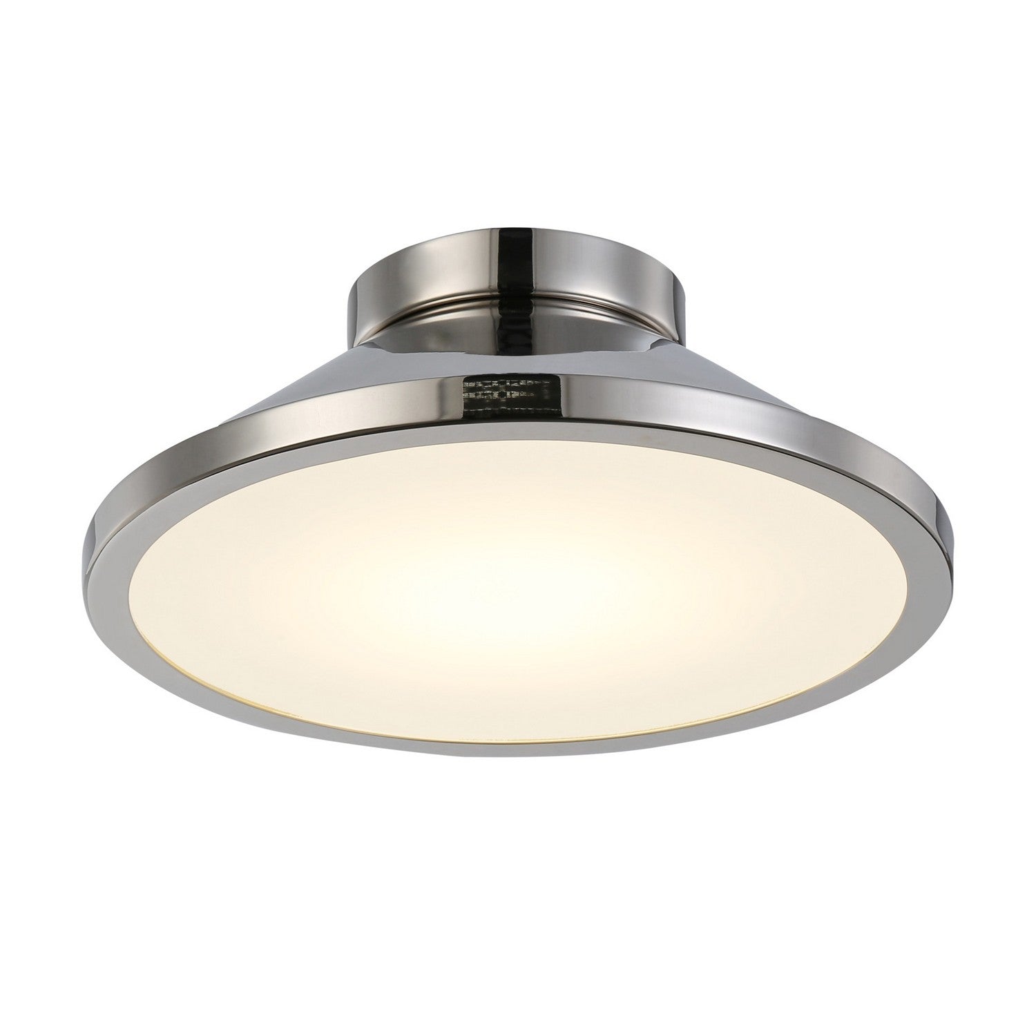 Lucida Ceiling Flush Light - Nickel